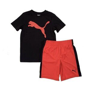 Puma Boys Youth Activewear Shirt and Shorts Set Size 4 NWT $34